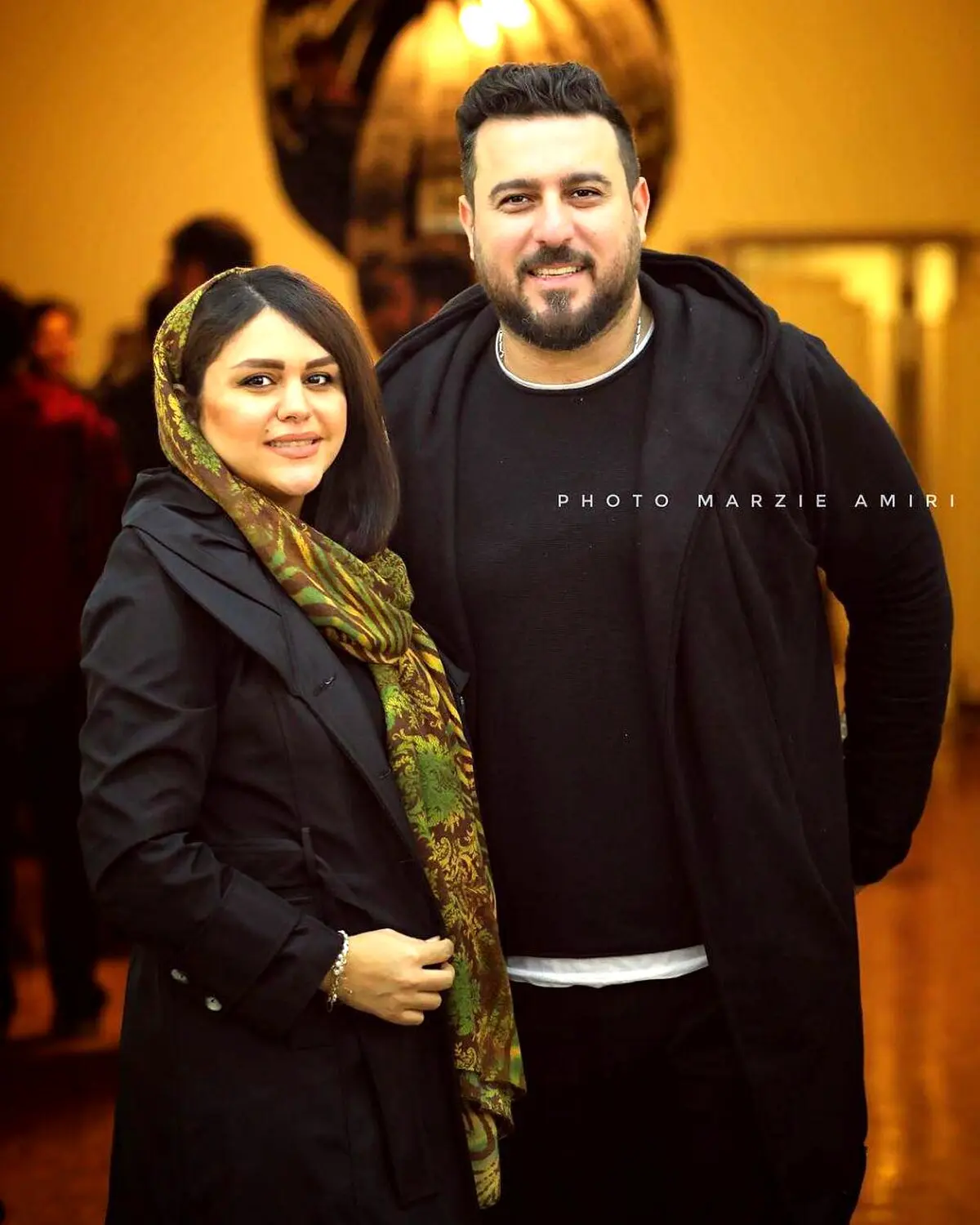 تصویری از محسن کیایی و همسرش
