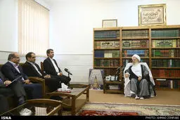 دیدار وزیر بهداشت با مراجع قم/تصاویر