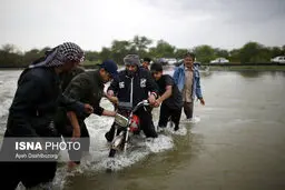 عکس/خوزستان در محاصره سیل