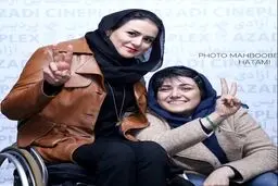زهرا نعمتى به همراه باران كوثرى در حاشيه اكران فيلم سينمايى "عرق سرد"/عکس