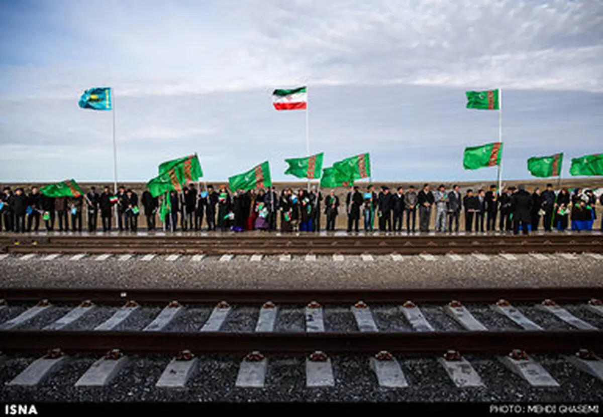 حواشی تصویری افتتاح خط راه آهن میان سه کشور ایران، ترکمنستان و قزاقستان