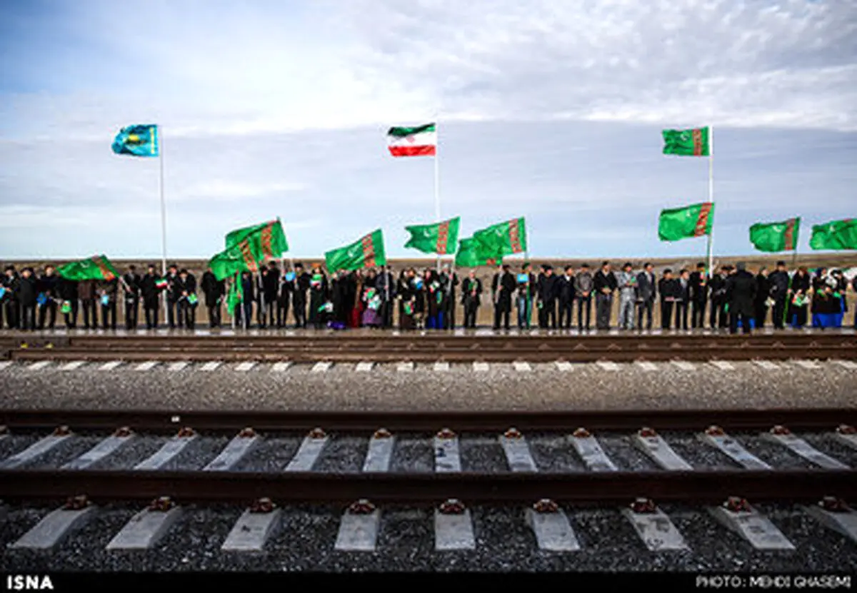 حواشی تصویری افتتاح خط راه آهن میان سه کشور ایران، ترکمنستان و قزاقستان