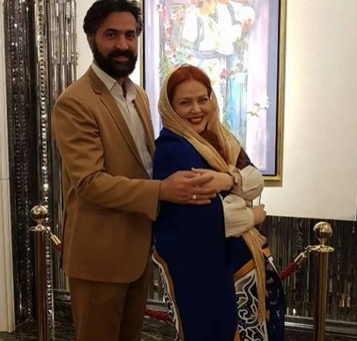 تصویری از جدیدترین عکس بهاره رهنما با همسرش