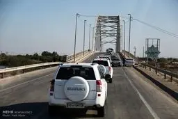 کاروان اسکورت خودروی جهانگیری در خوزستان/عکس