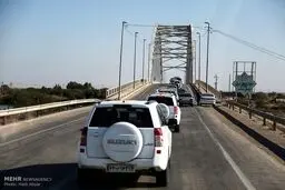 کاروان اسکورت خودروی جهانگیری در خوزستان/عکس