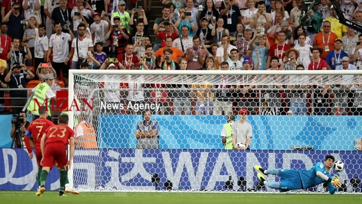 فریم به فریم با مهار پنالتی رونالدو توسط بیرانوند/ تصاویر