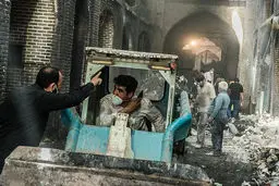 تصاویر/ پاکسازی بازار تاریخی تبریز از خسارات آتش سوزی