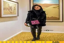 «الناز شاکردوست» در مسابقه «کی چکمه هاش بلندتره؟!»/عکس