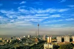 مراحل ناپدید شدن برج میلاد تهران/عکس