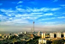 مراحل ناپدید شدن برج میلاد تهران/عکس