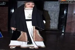 مدل مانتو خاص و متفاوت افسانه بایگان در مراسم خیریه کانون محبت