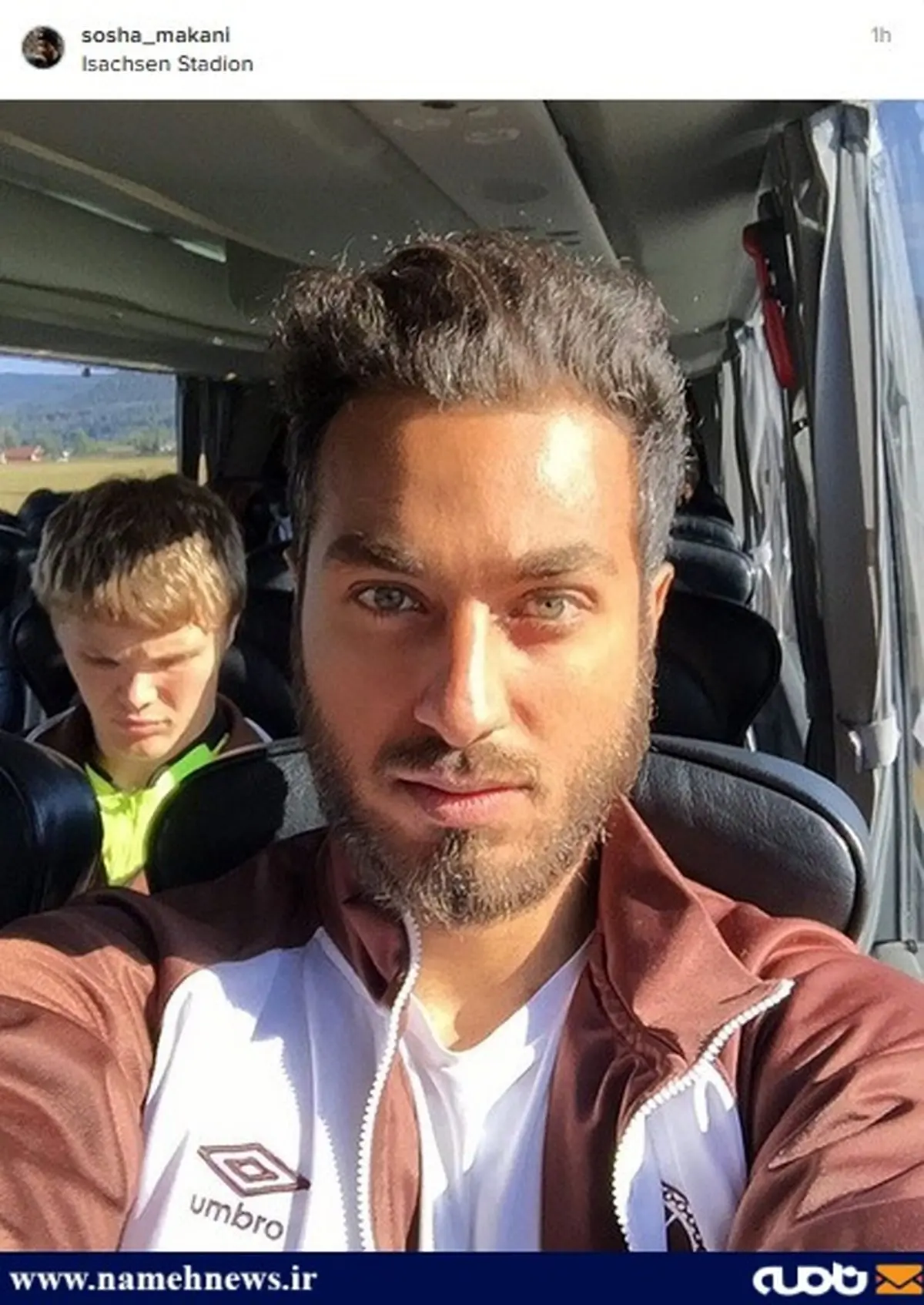 سلفی جدید سوشا مکانی با چهره ای متفاوت/عکس