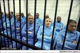 محاکمه سران رژیم قذافی در قفس/تصاویر