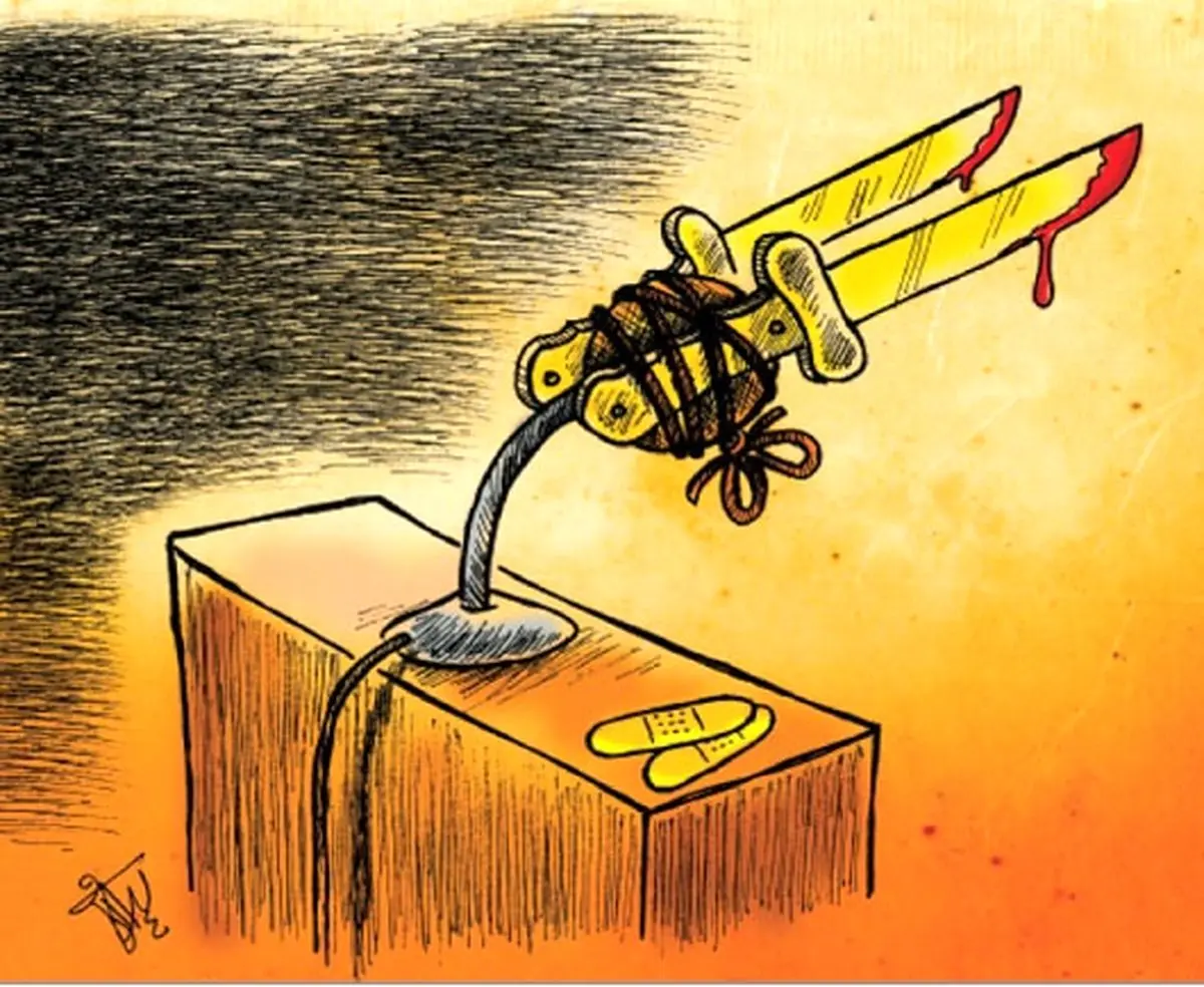 کاریکاتور/ استقبال خونین!