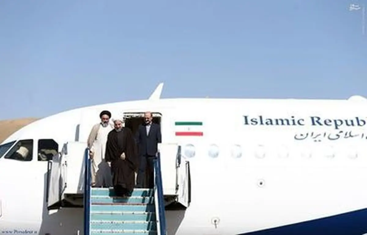 ورود روحانی به استان کردستان/ تصاویر