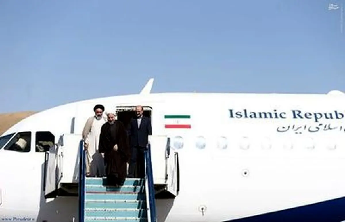 ورود روحانی به استان کردستان/ تصاویر