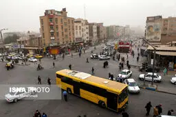 تصاویری از وضعیت بد آب‌وهوایی و گرد و غبار در اهواز