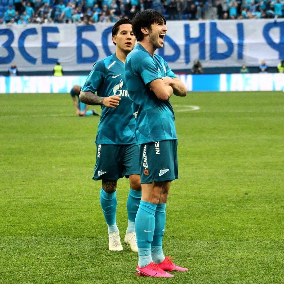 خوشحالی جالب سردار آزمون پس از گل + عکس