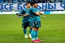 خوشحالی جالب سردار آزمون پس از گل + عکس