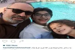 سلفی جدید حمید فرخ نژاد در اینستاگرام‬