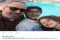 سلفی جدید حمید فرخ نژاد در اینستاگرام‬