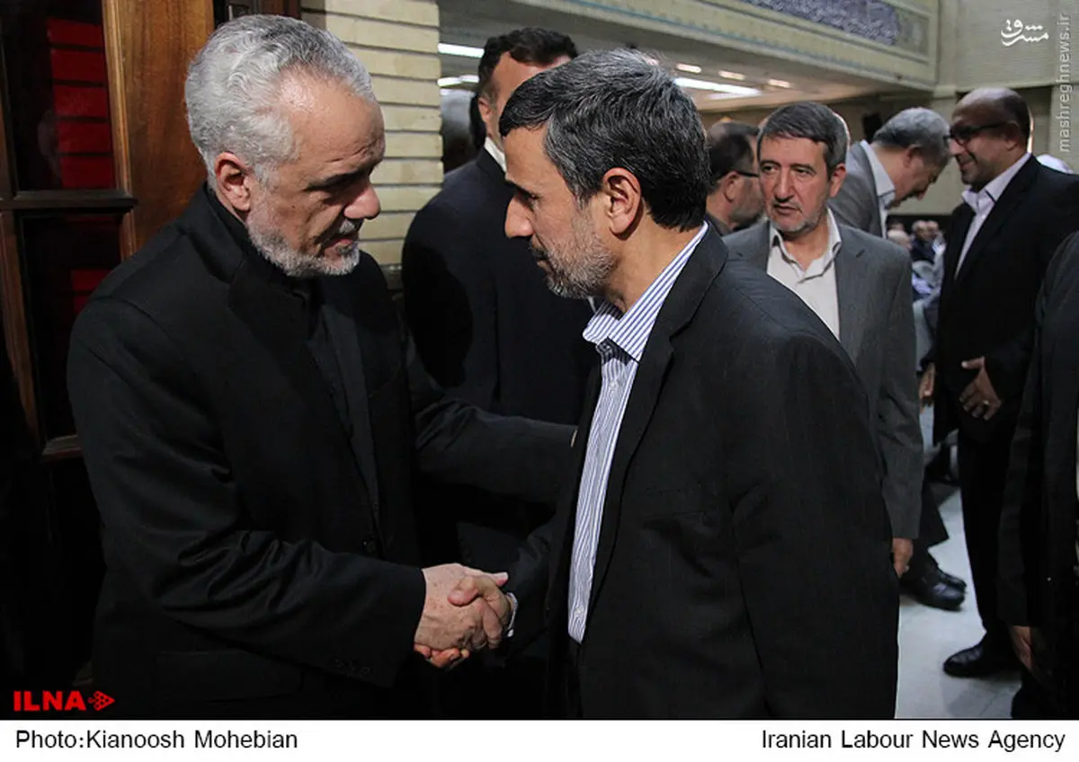 تسلیت احمدی نژاد به محمد رضا رحیمی/ عکس