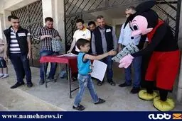 ‫مدرسه رفتن کودکان سوری در میان جنگ/ تصاویر‬‎