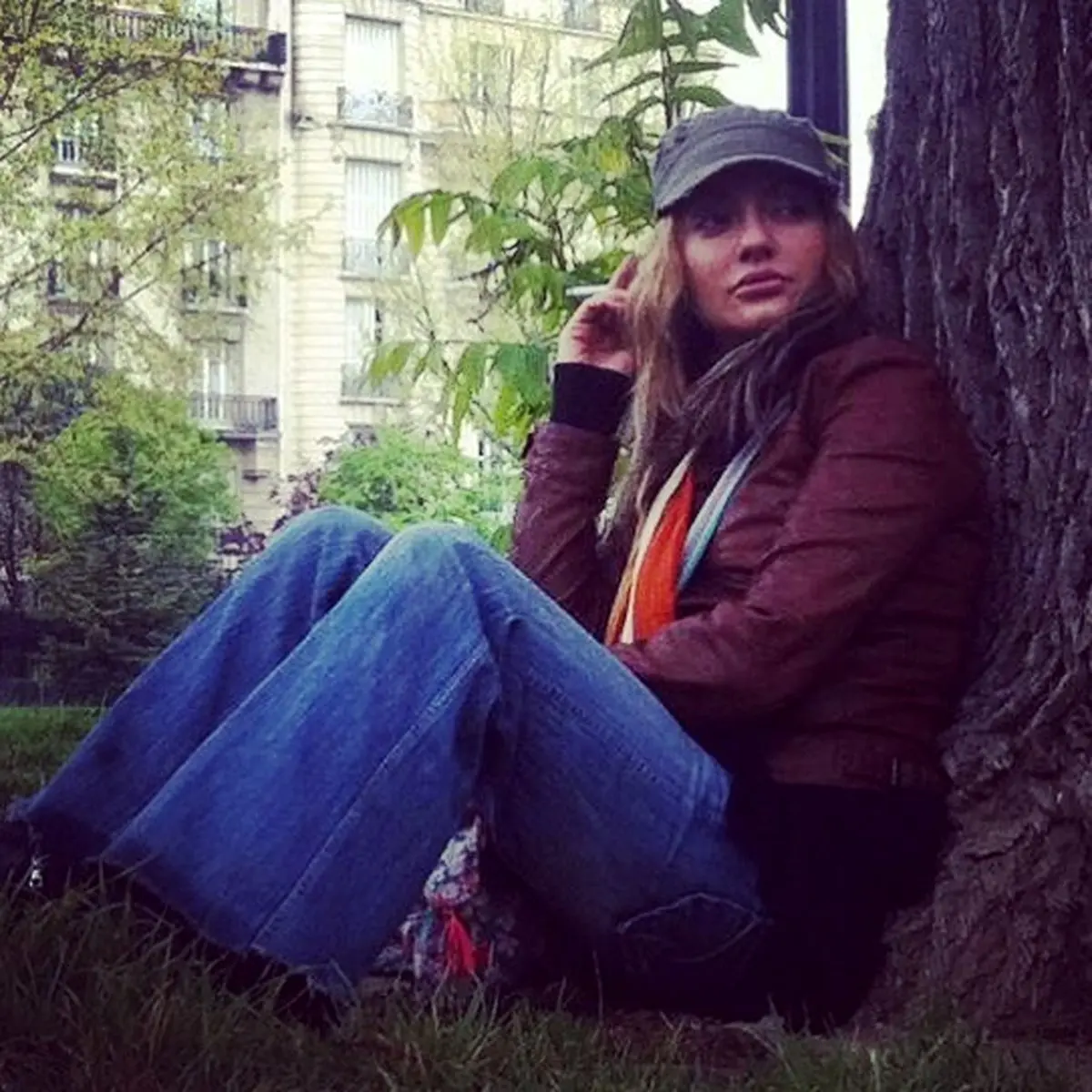 عكس ديده نشده از مهناز افشار در حال سيگار كشيدن