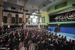 حاشیه‌های تصویری مراسم اولین شب عزاداری حضرت ابا عبدالله الحسین(ع) در محضر رهبر انقلاب