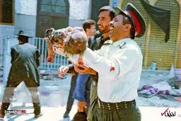 تصاویری غم انگیز از انفجار بمب در حرم امام رضا(ع)