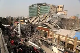 عکس | نمایی متفاوت از فروریختن ساختمان پلاسکو