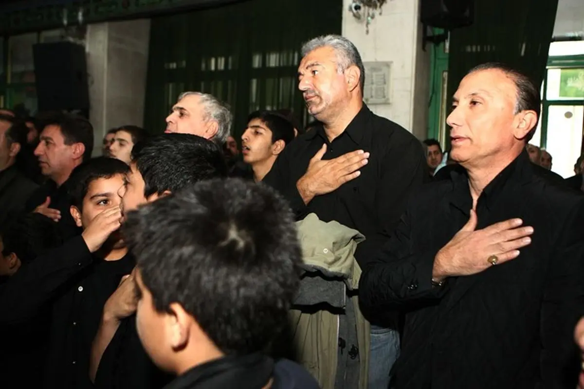 حضور درخشان و قلعه نویی درمراسم عزاداری؛ عکس