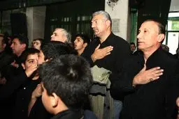 حضور درخشان و قلعه نویی درمراسم عزاداری؛ عکس