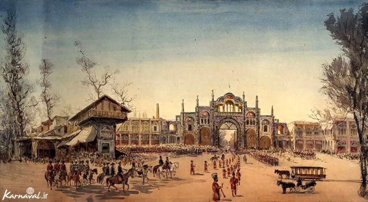 عکس: تهران در سال ۱۸۹۵، اثر نقاش روس