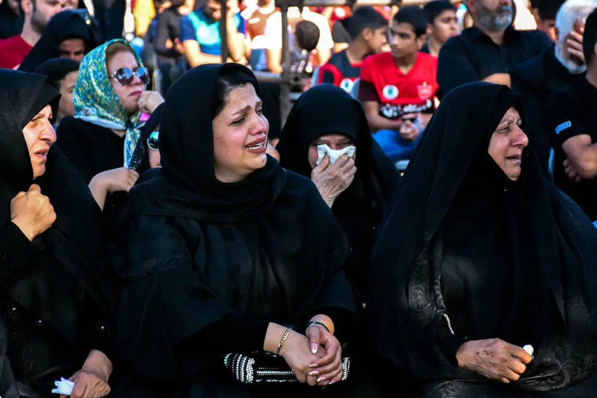اشک های همسر کاپیتان سابق پرسپولیس در مراسم روز پنج شنبه