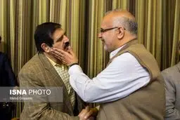 خوش و بش نوروزی عباس جدیدی و حبیب کاشانی/عکس