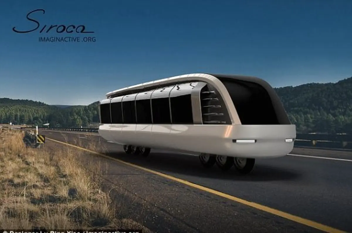 نخستین موتورسیکلت -اتوبوس دنیا طراحی شد