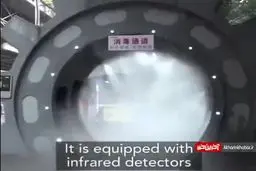 چینی ها اینجوری شهروندان را ضدعفونی می کنند + ویدئو