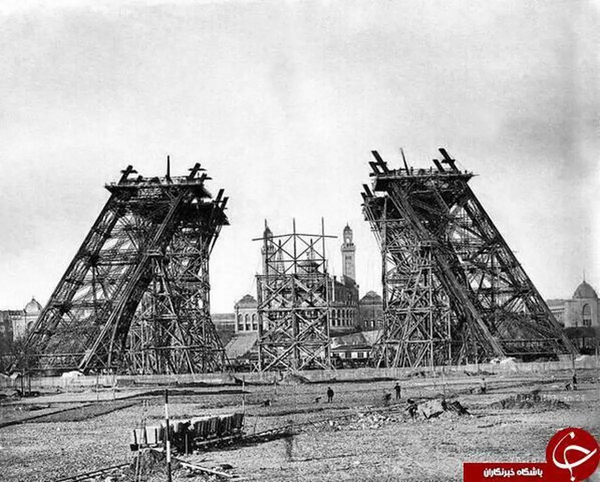 تصویر کمتر دیده شده از ساخت برج ایفل