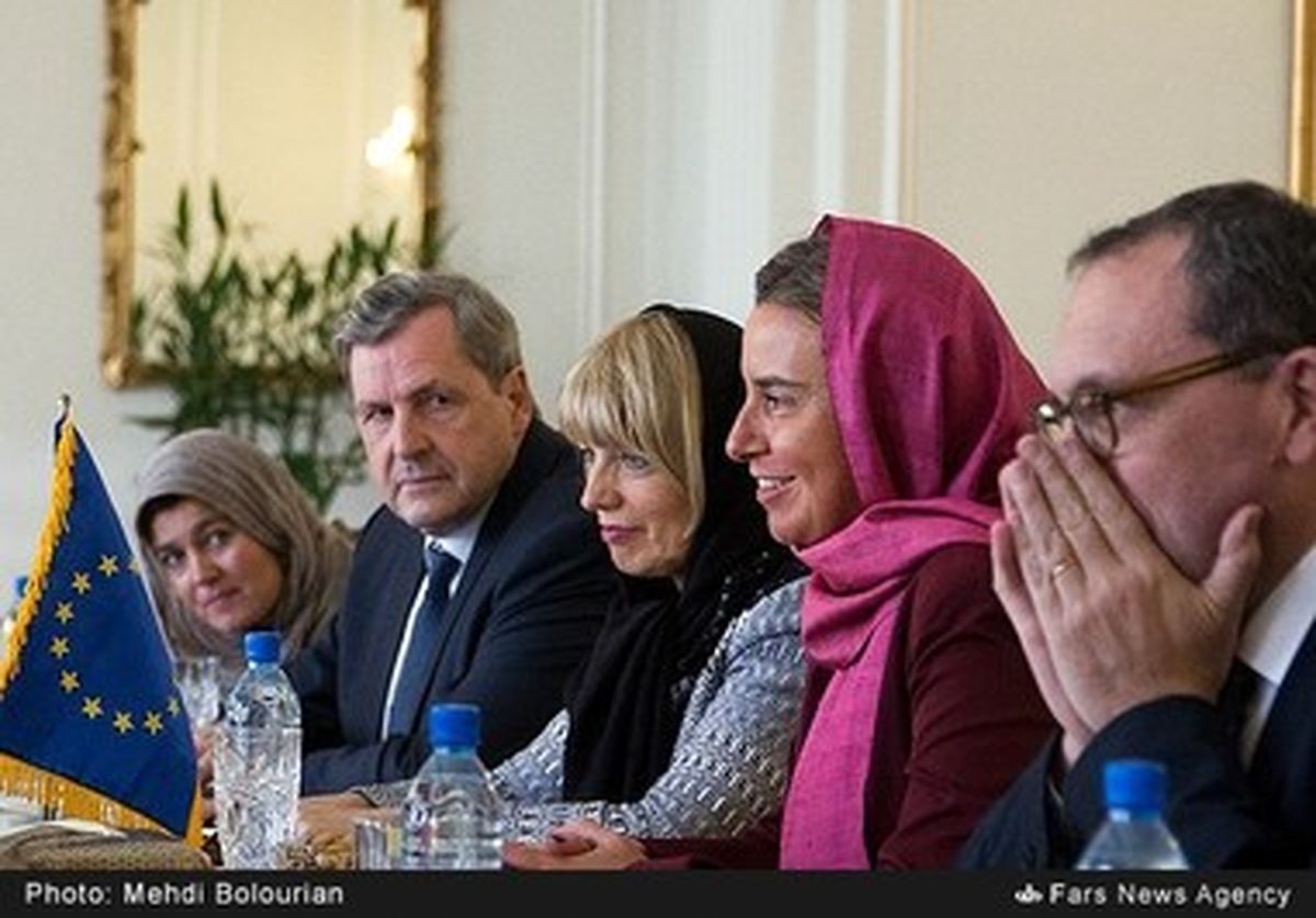 دیدار رسمی محمدجواد ظریف با فدریکا موگرینی/تصاویر
