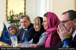 دیدار رسمی محمدجواد ظریف با فدریکا موگرینی/تصاویر