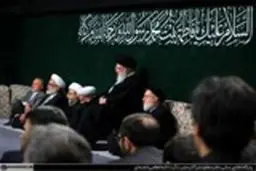 اولین شب عزاداری فاطمیه در حضور رهبر انقلاب /تصاویر