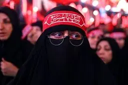 غروب اربعین حسینی در کربلای معلی /تصاویر