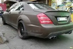 و اینبار مرسدس بنز چرمی در پایتخت/ عکس