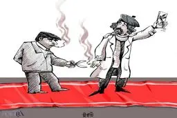 سانسور جدید در سینما!/کاریکاتور