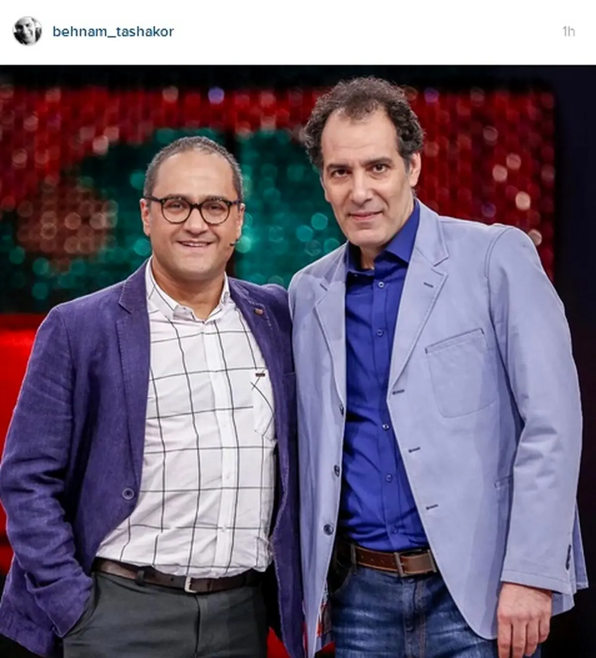 عکس یادگاری بهنام تشکر و رامبد جوان در خندوانه