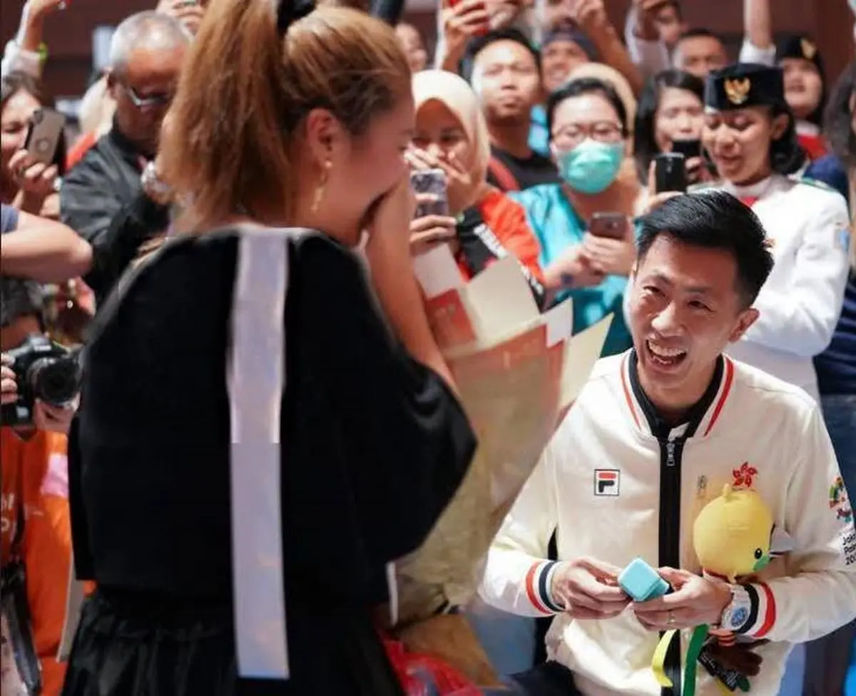 خواستگاری عجیب در بازی‌های آسیایی! / عکس