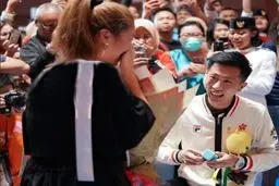 خواستگاری عجیب در بازی‌های آسیایی! / عکس