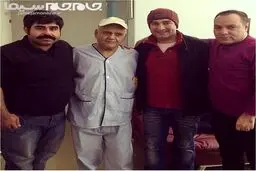 عیادت بازیگران طنز از اکبر عبدی/ عکس