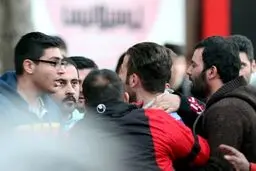 حاشیه های تصویری از درگیری‌ در تمرین‌ پرسپولیس